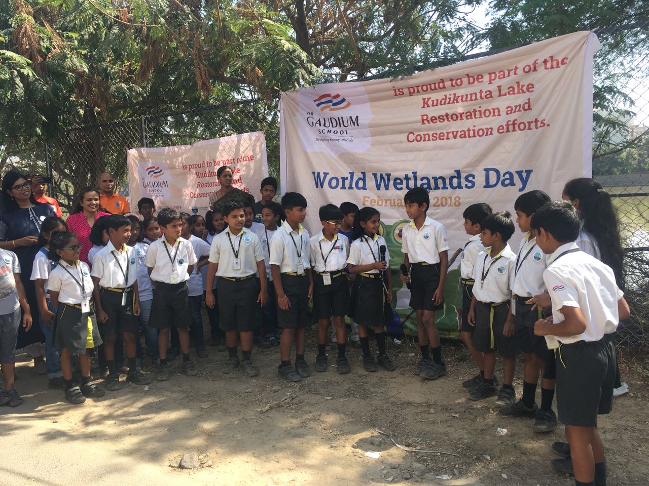 The Gaudium International School In Hyderabad Lake Restoration Programme 6