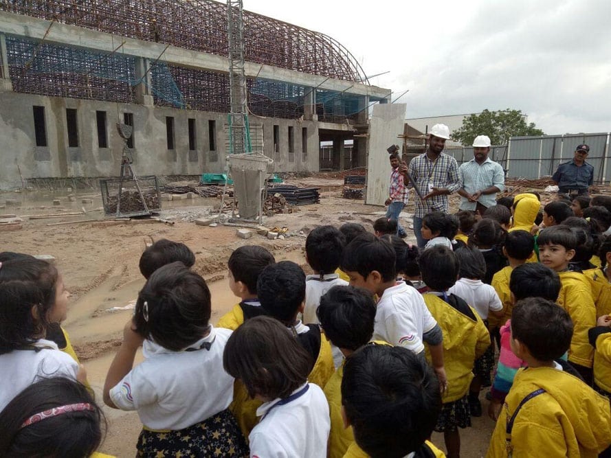 The Gaudium International School Hyderabad FT Construction Site 2018 1