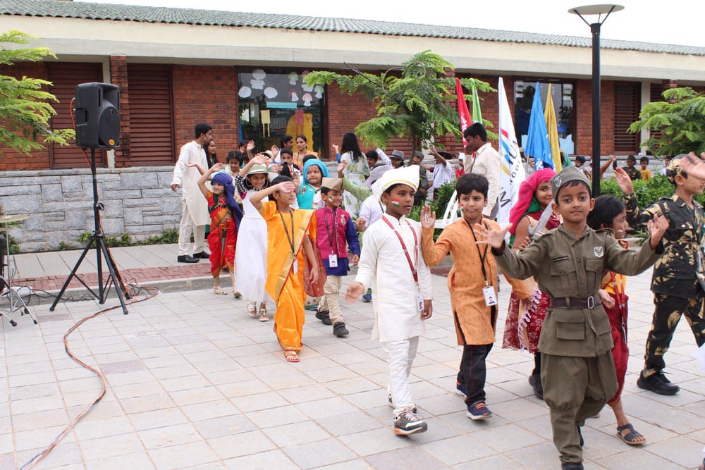 The Gaudium International School Hyderabad Independence Day 2018 100