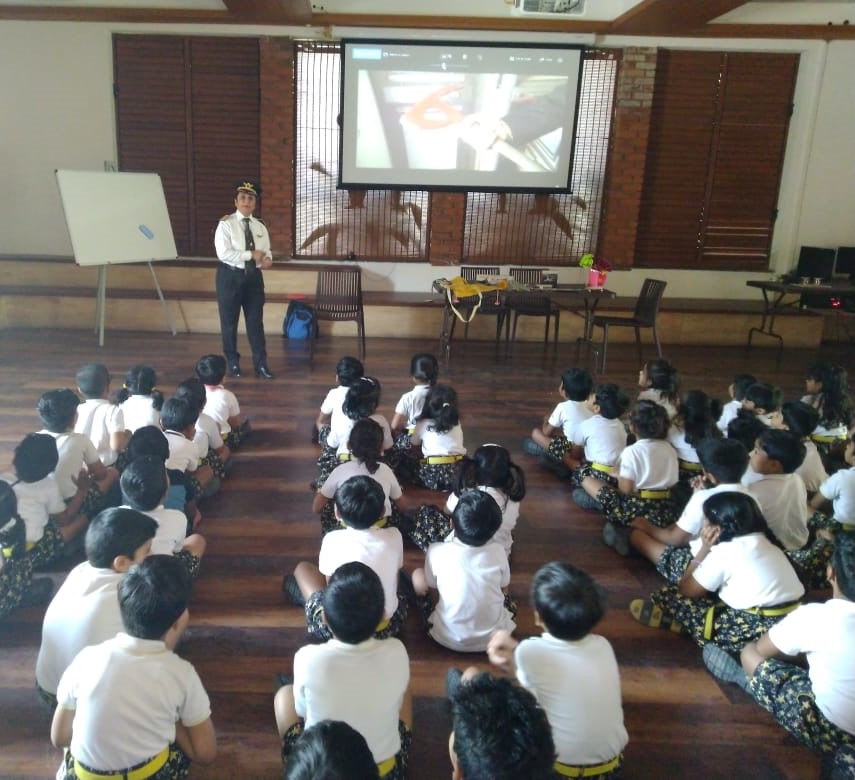 The Gaudium International School Hyderabad Pilot Guest Talk 2018 4