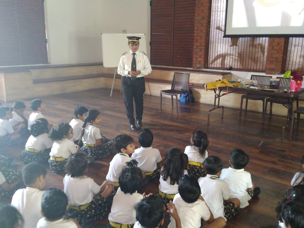 The Gaudium International School Hyderabad Pilot Guest Talk 2018 5