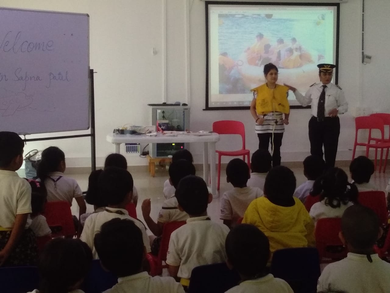 The Gaudium International School Hyderabad Pilot Guest Talk 2018 6