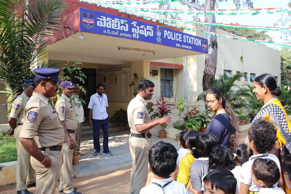 The Gaudium International School Hyderabad Police Station Visit 2019 02 2