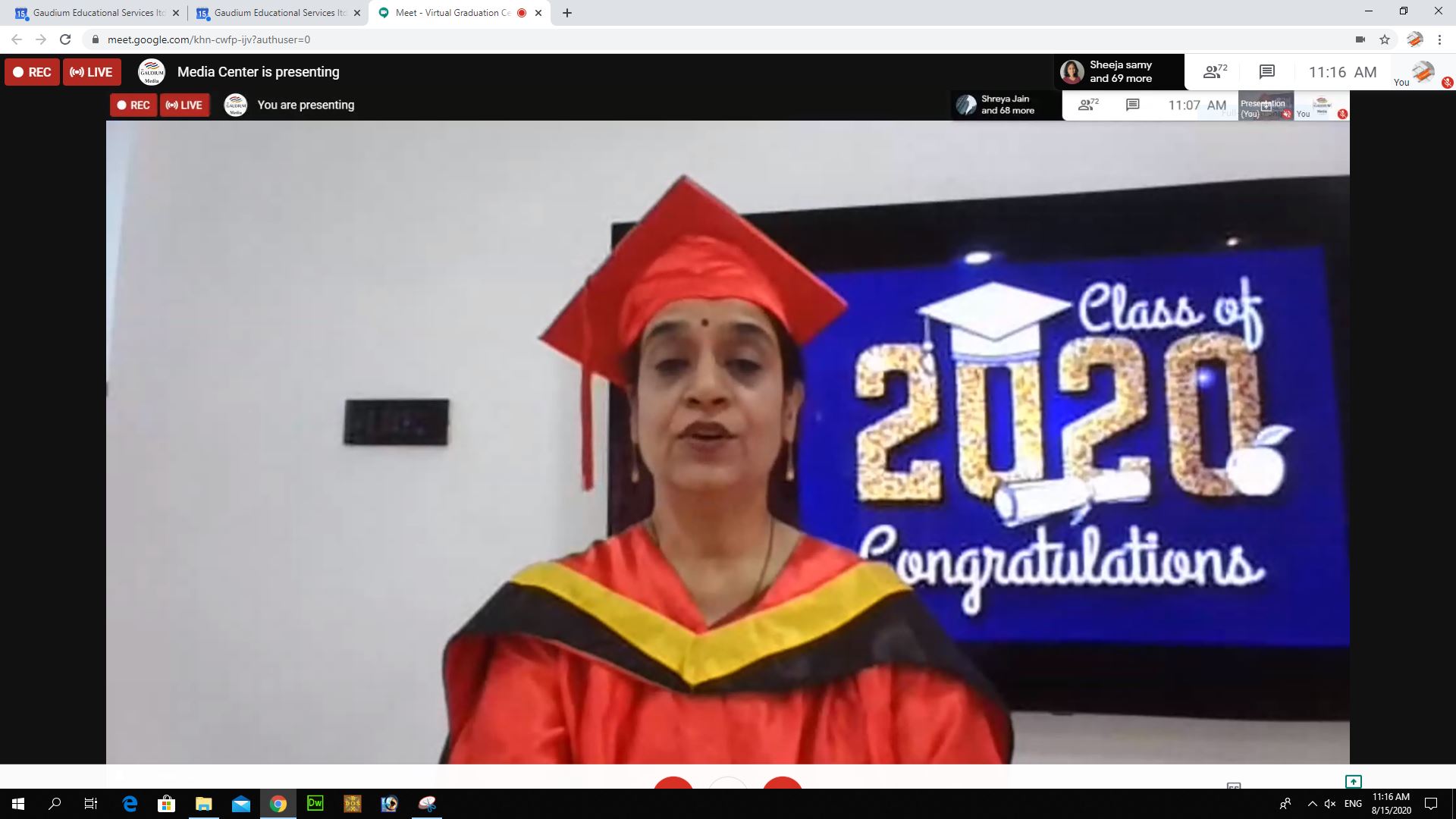The Gaudium International School Hyderabad 10 Graduation 2020 8