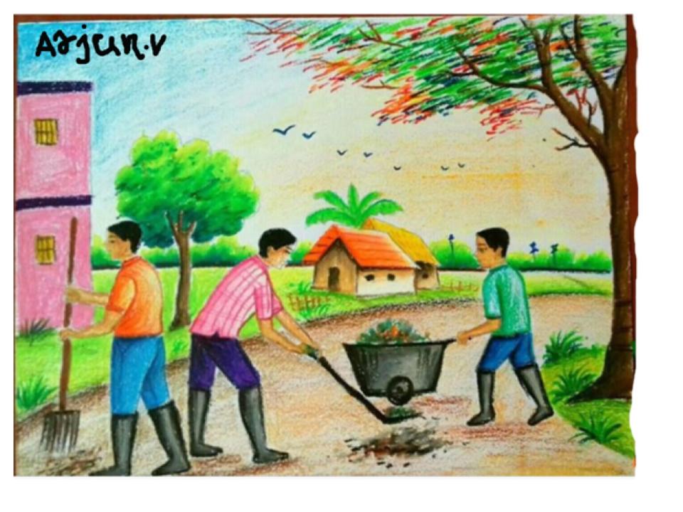 swachh Bharat drawing. swachh Bharat abhiyan drawing. clean India drawing.  poster on swachh Bharat | By Easy Drawing SA | Facebook