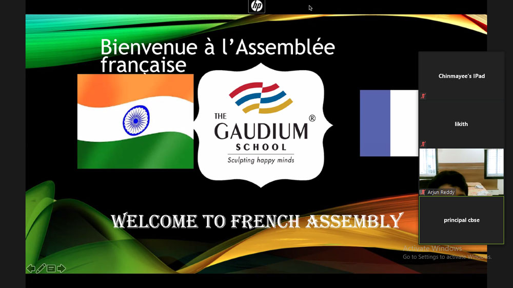 The Gaudium International School Hyderabad CBSE Assembly French 2020 11 2