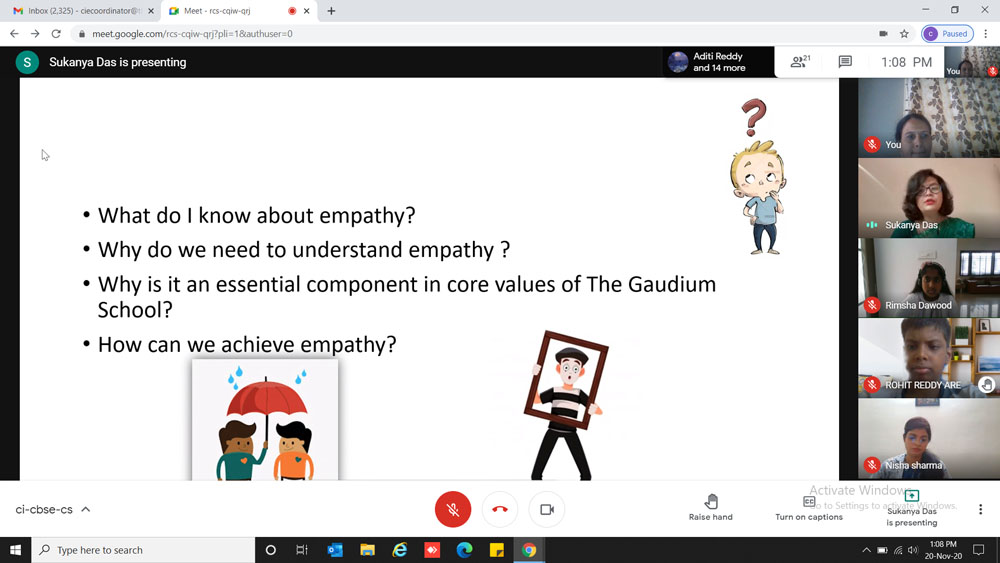 The Gaudium International School Hyderabad Counselling On Empathy 2020 11 3